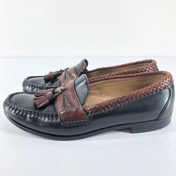 Allen Edmonds Black And Brown Maxfield Loafers Dress Shoes Size 10 D